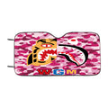 Bape Tiger Shark Pink Car Windshield Sunshade