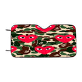 Bape X Comme Des Garcon Camo Car Windshield Sunshade