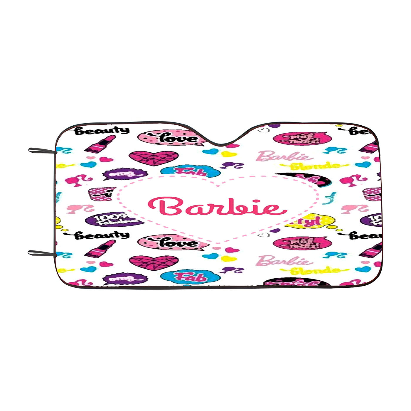 Barbie Doodle Pattern Car Windshield Sunshade