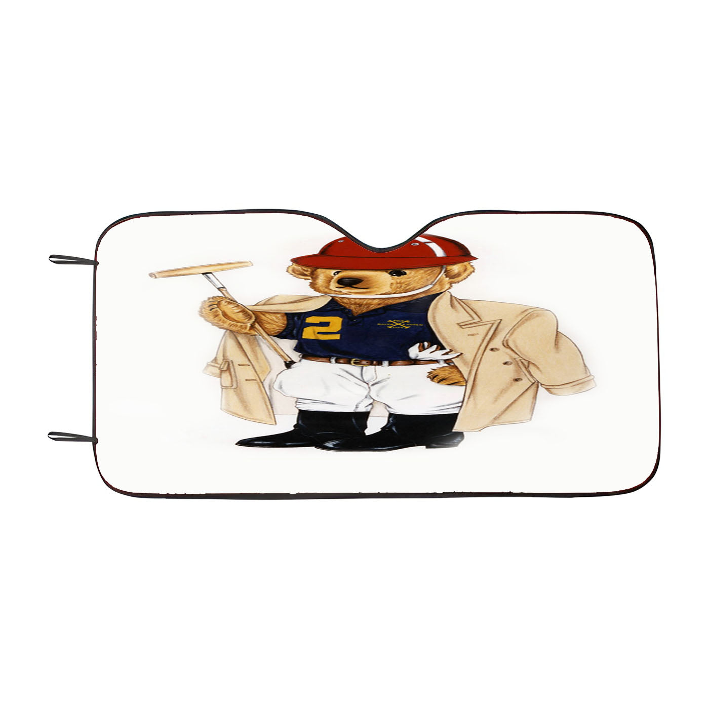 Baseball Ralp Polo Bear Car Windshield Sunshade
