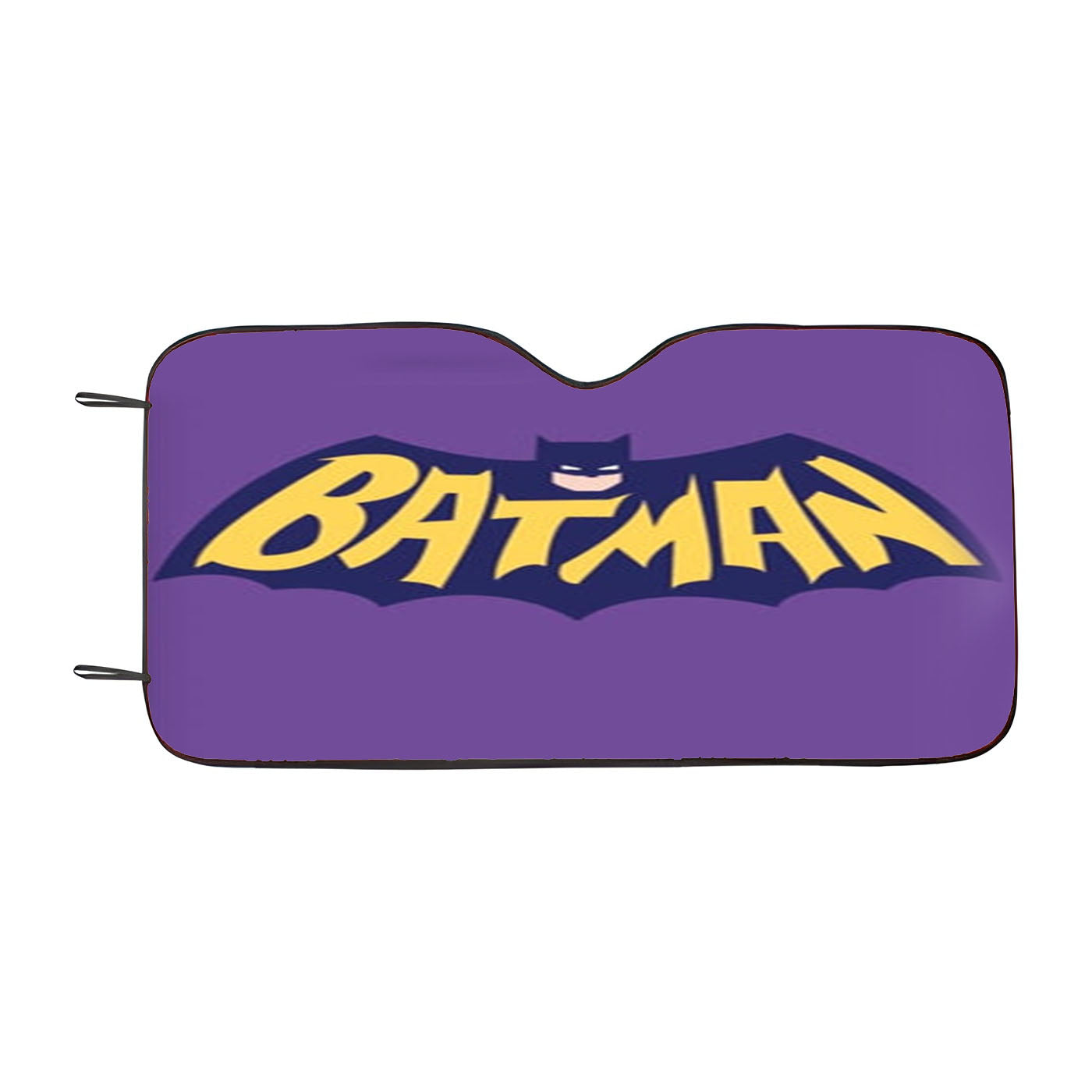Bat Superhero Purple Logo Car Windshield Sunshade