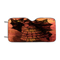 Batgirl Batman Red Painting Car Windshield Sunshade