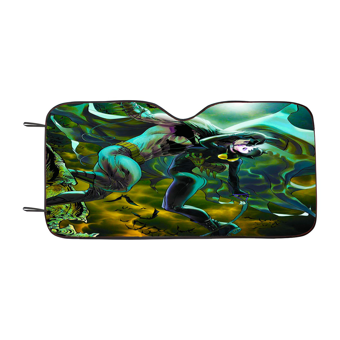Batman And Catwoman Kiss Car Windshield Sunshade