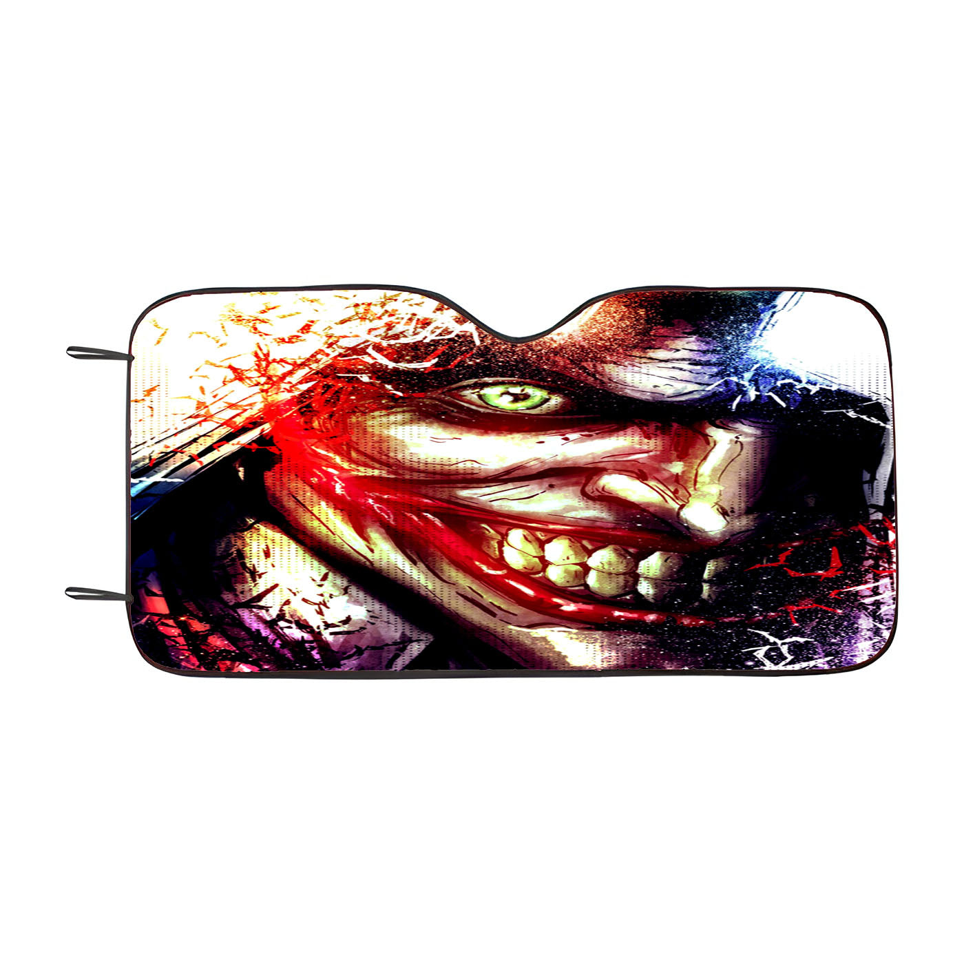 Batman And Joker Art Car Windshield Sunshade