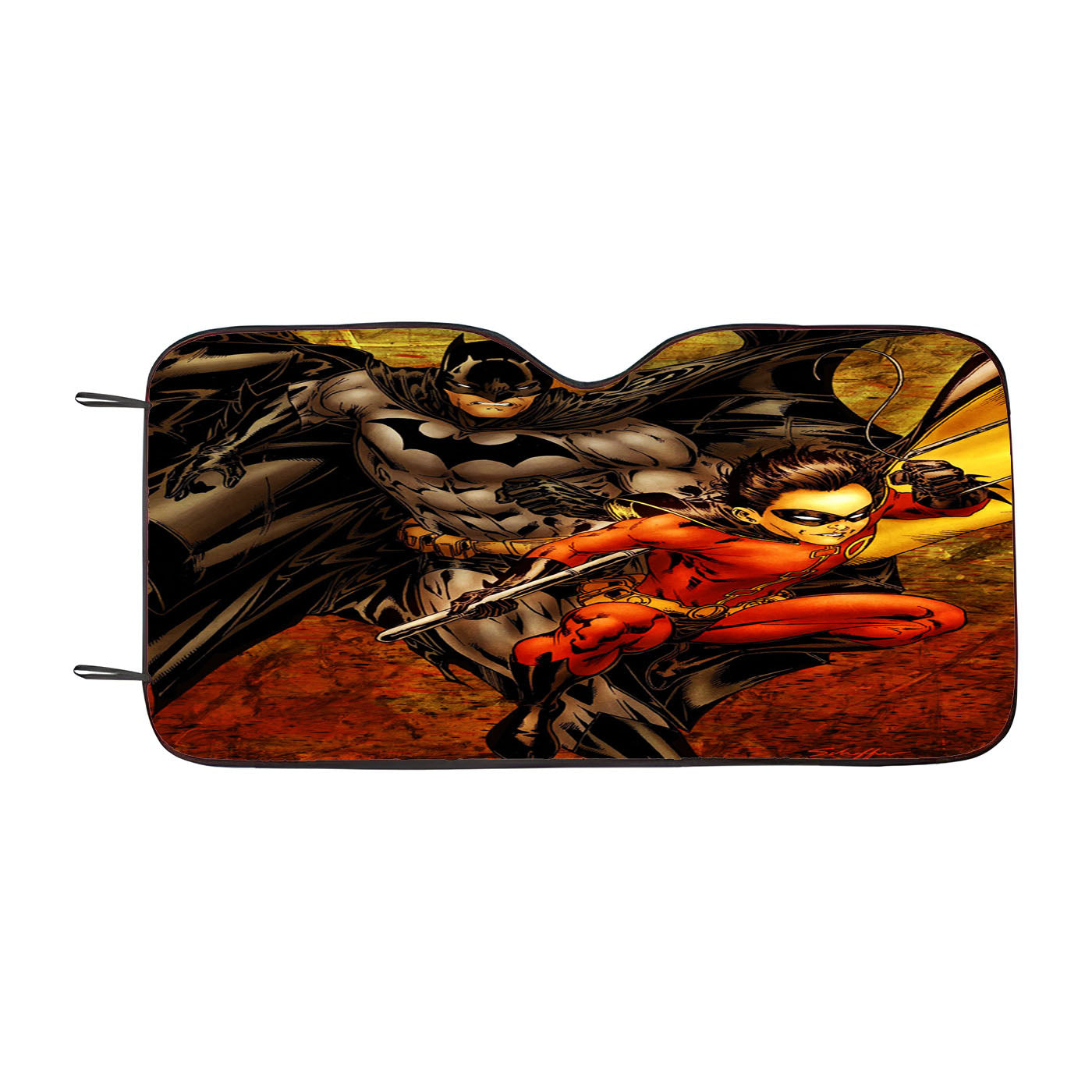 Batman And Robin Action Car Windshield Sunshade