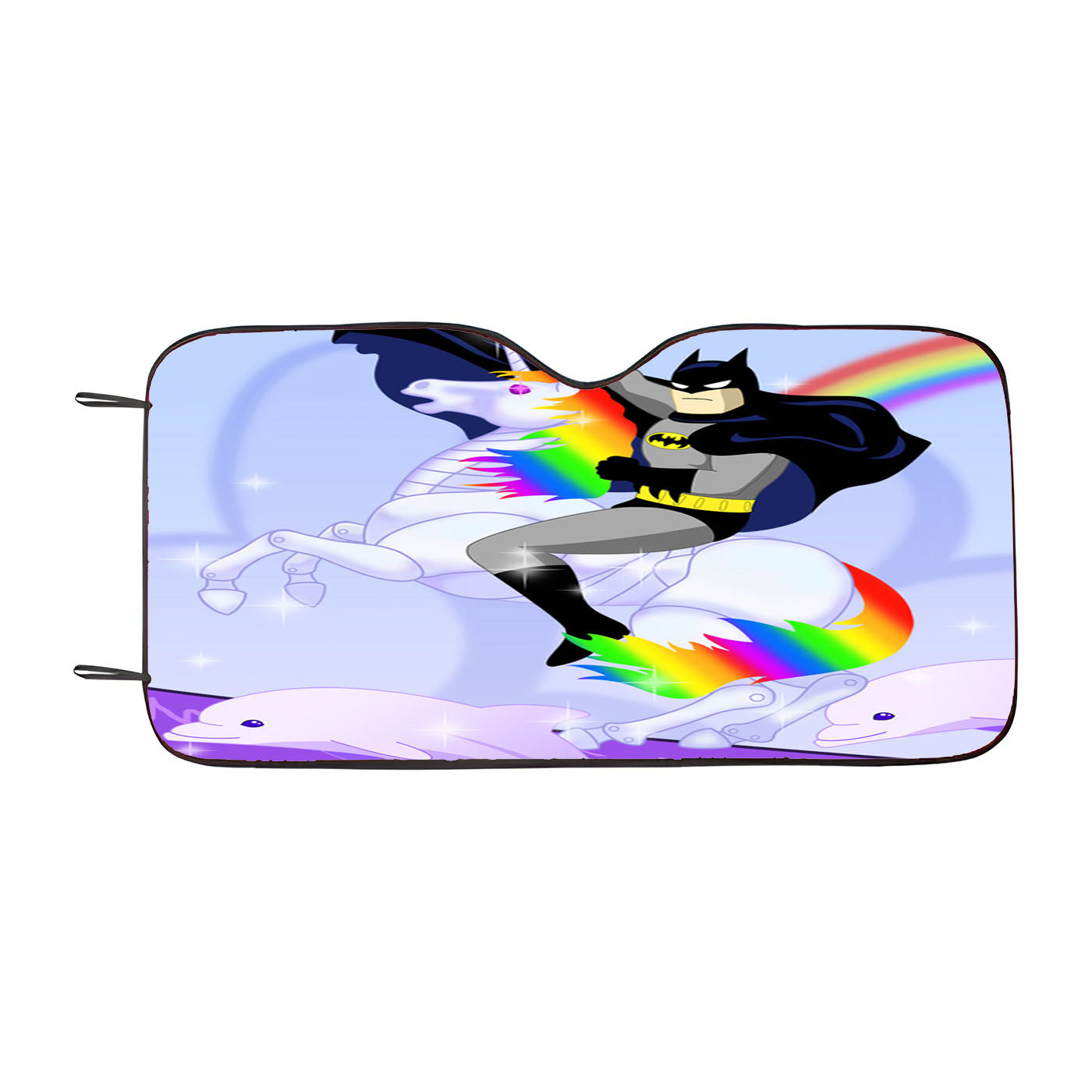 Batman And Unicorn Car Windshield Sunshade