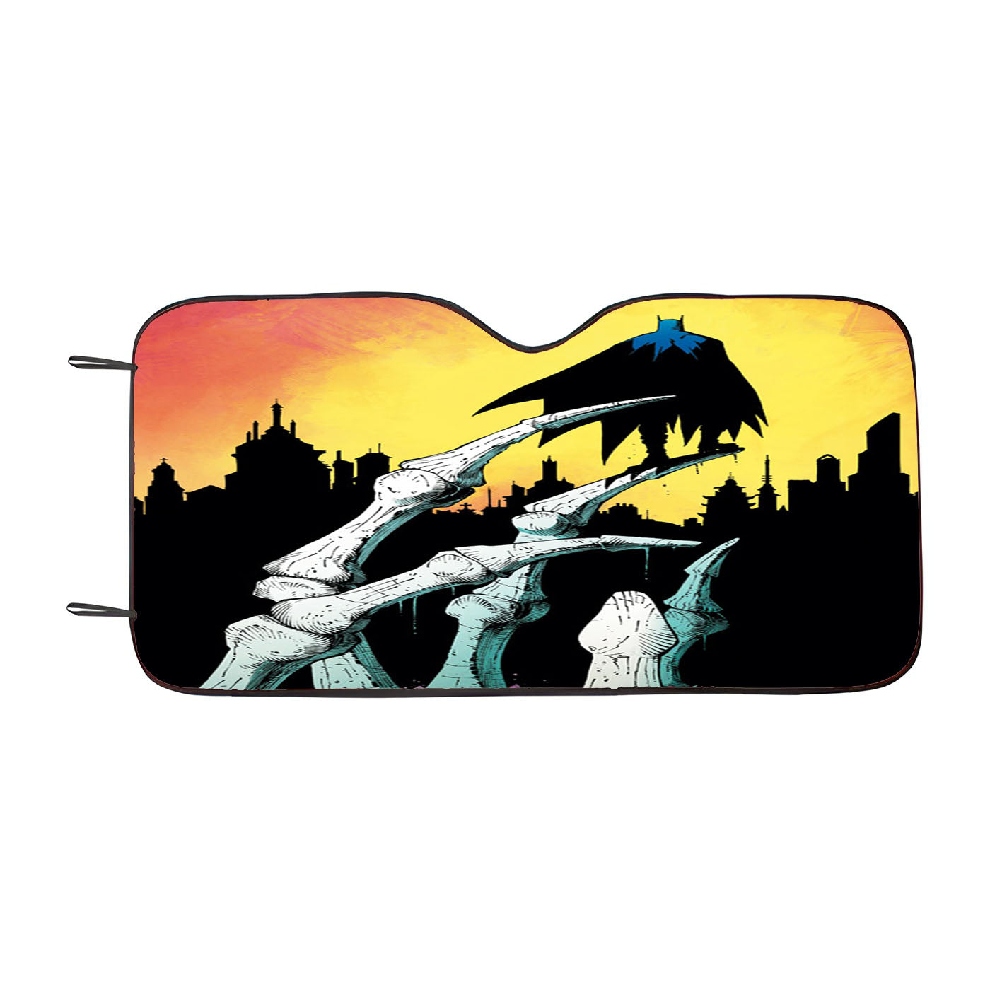 Batman Art Hands Skull Car Windshield Sunshade