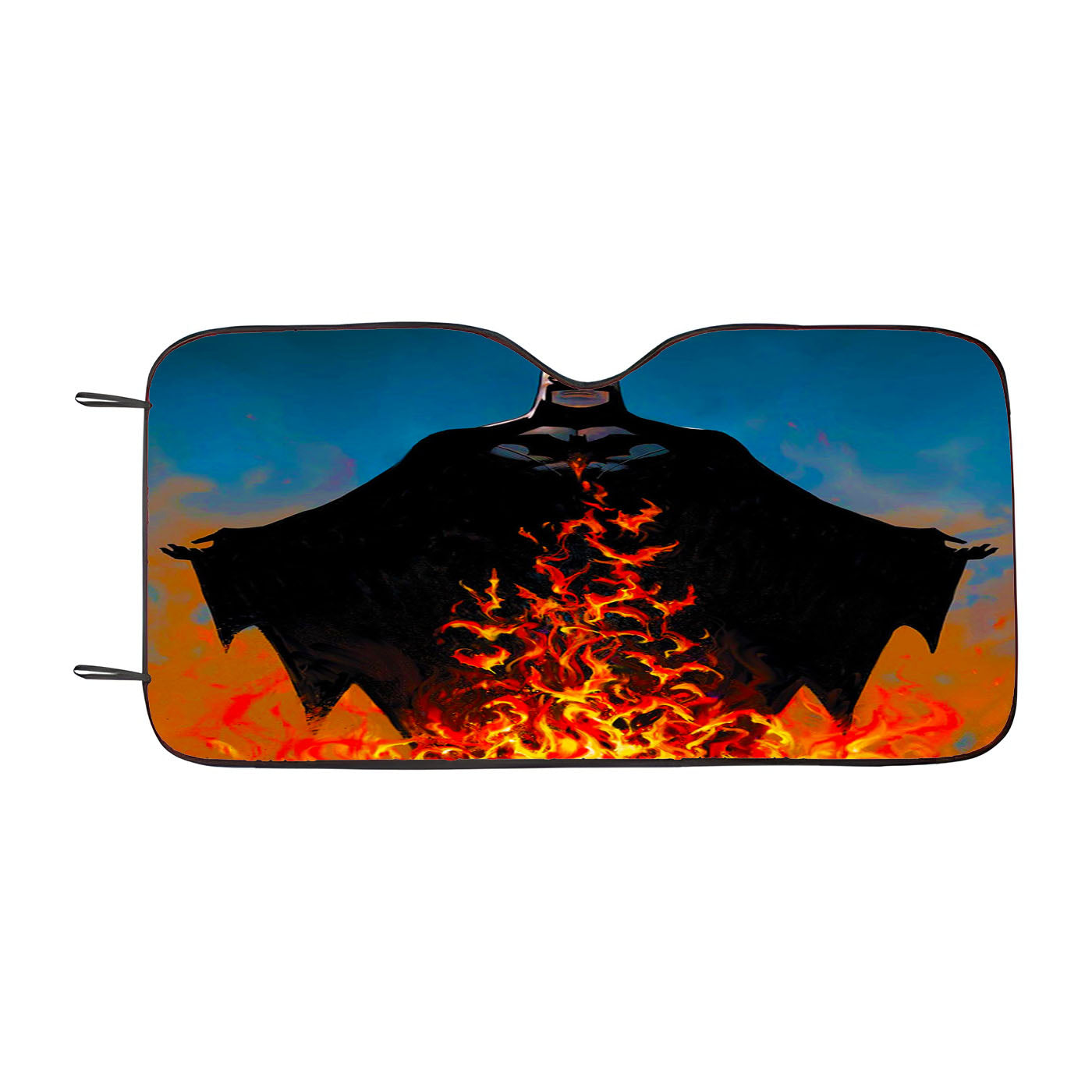 Batman In Flame Car Windshield Sunshade