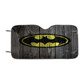 Batman Logo Dark Wood Car Windshield Sunshade
