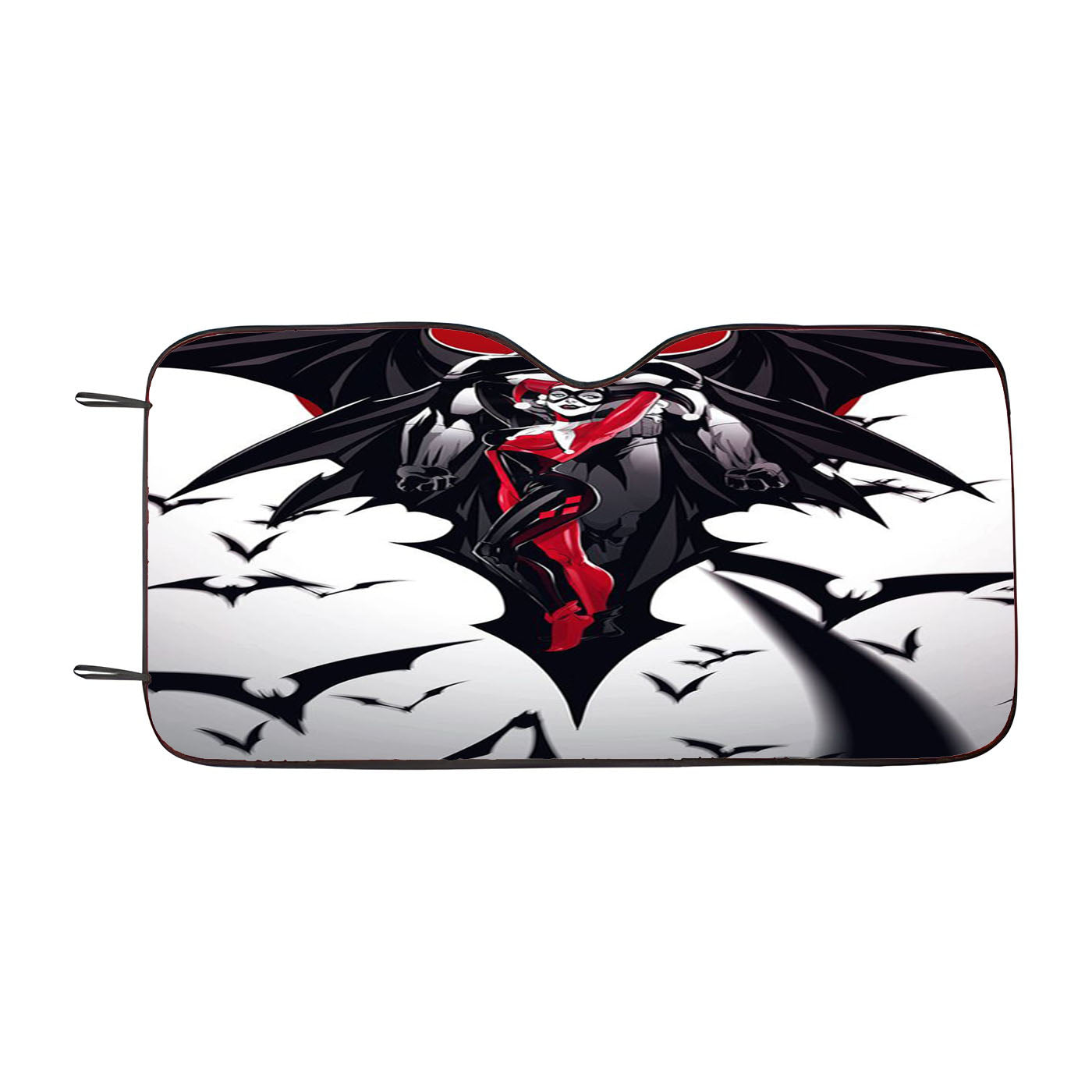 Batman Moon Red Cartoon Car Windshield Sunshade