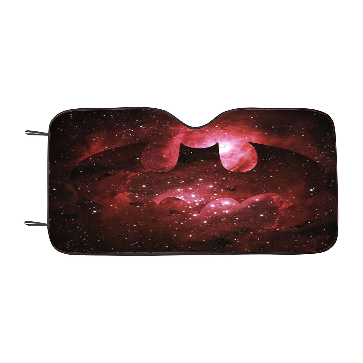 Batman Nebula Logo Red Car Windshield Sunshade