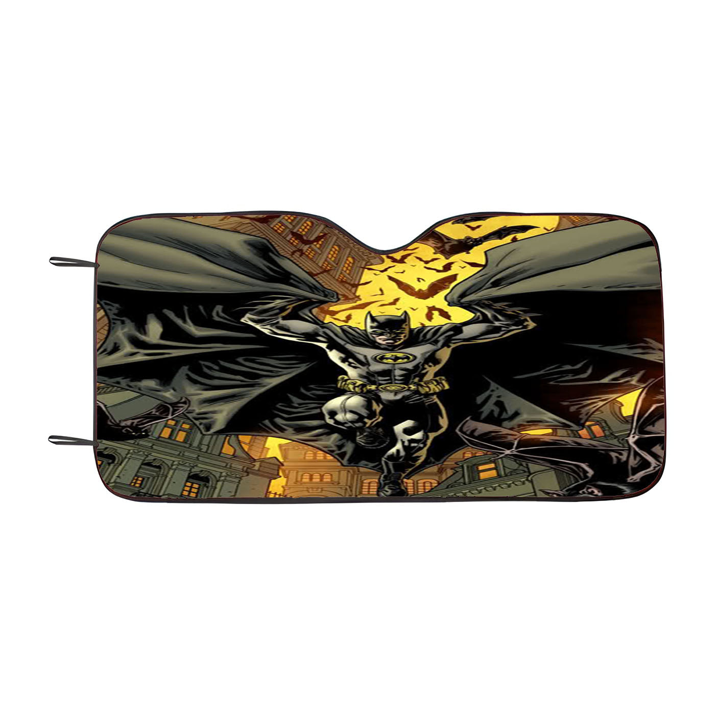 Batman Origin Cartoon Fly Car Windshield Sunshade