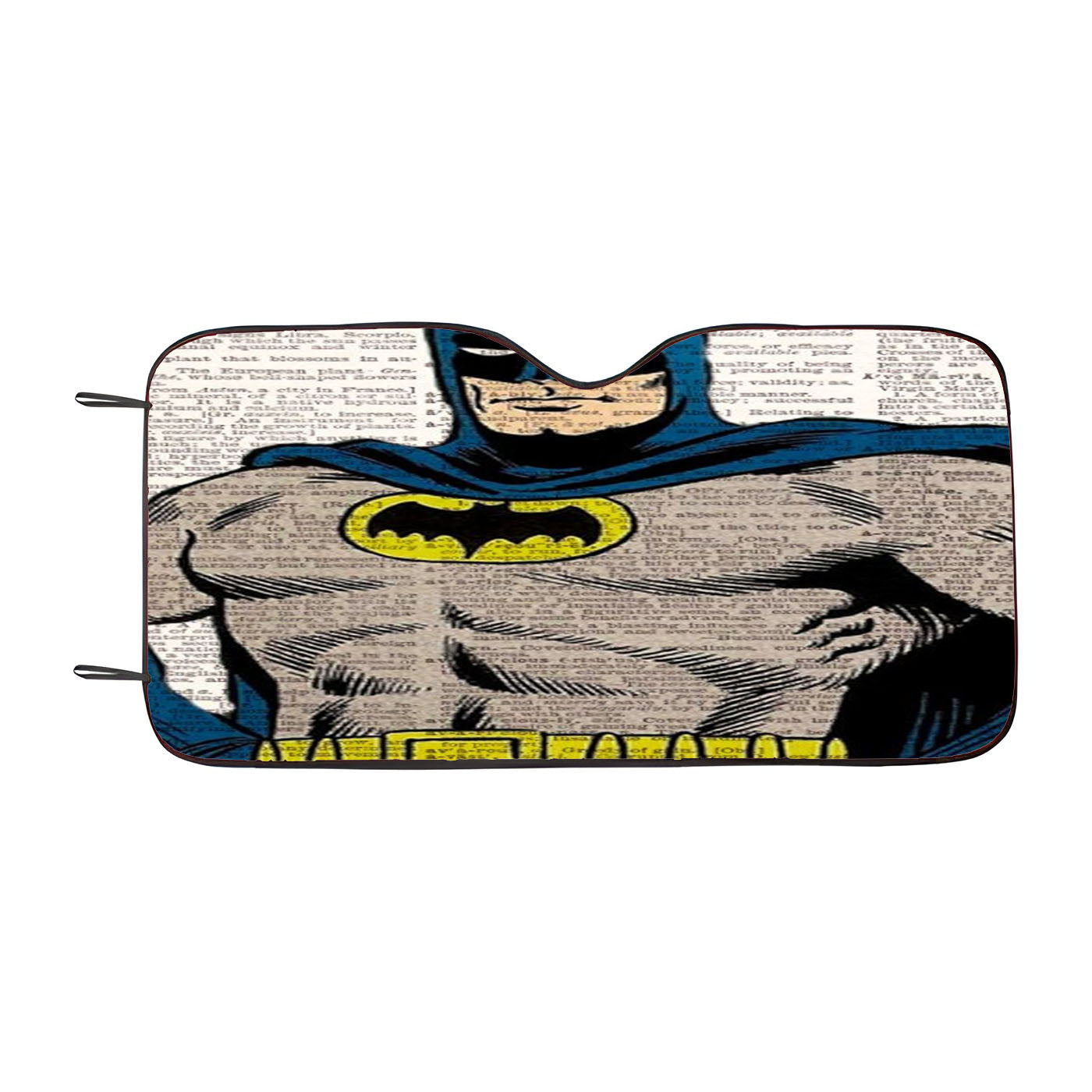 Batman Retro Vintage Art Paper Dictionary Car Windshield Sunshade