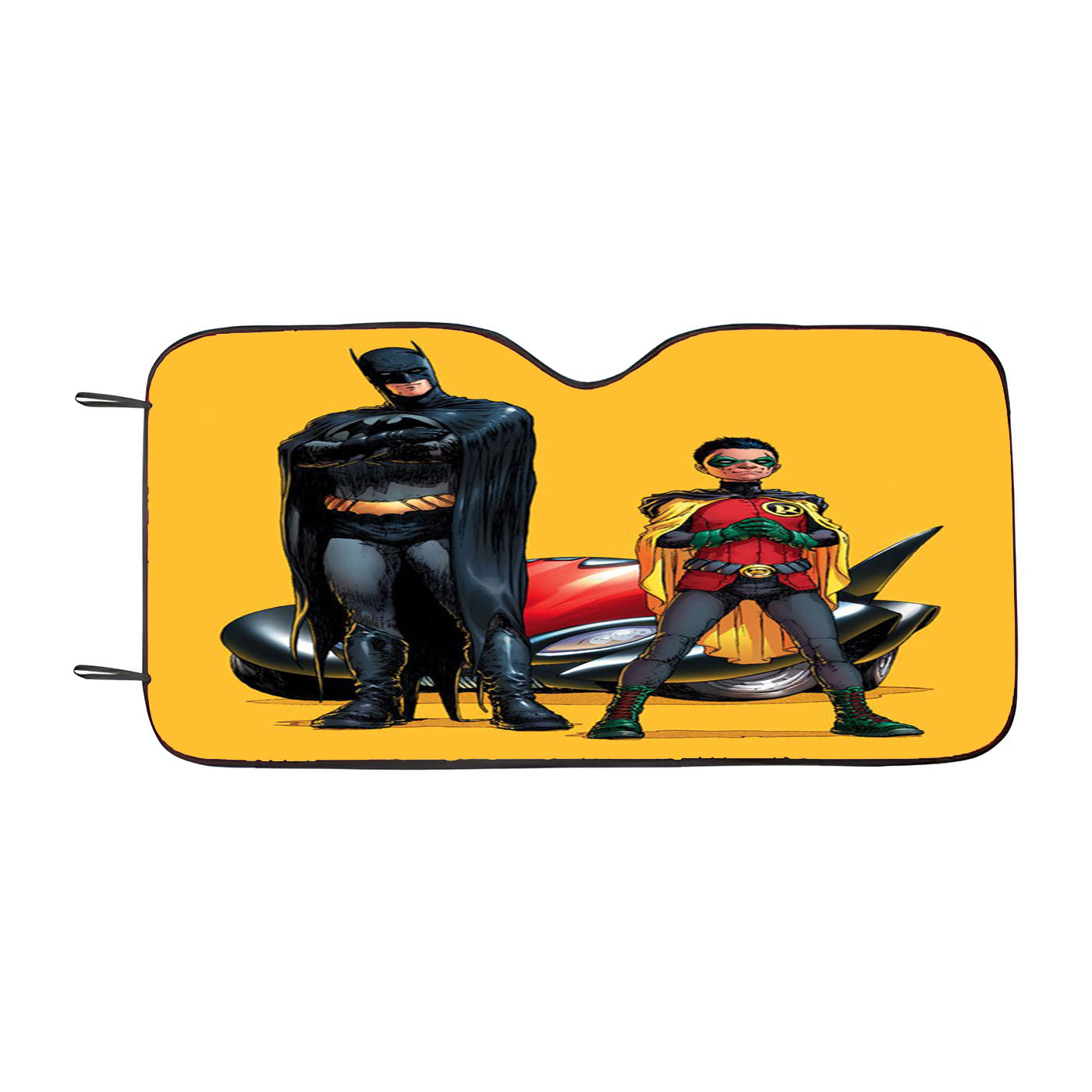 Batman Robin Cars Yellow Car Windshield Sunshade