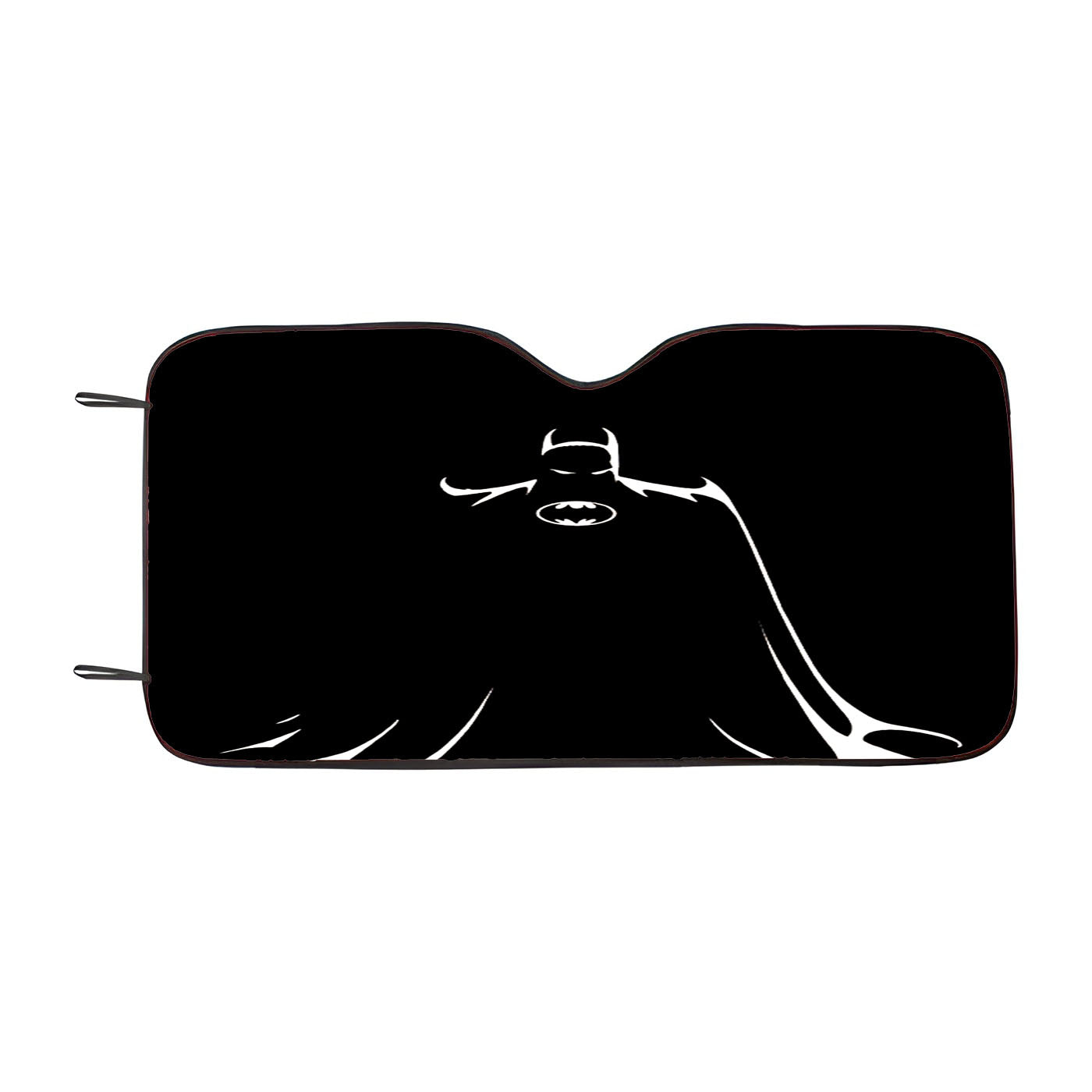 Batman Silhouette Font White Car Windshield Sunshade