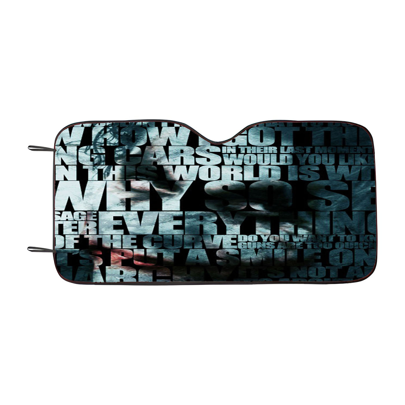 Batman Text Car Windshield Sunshade
