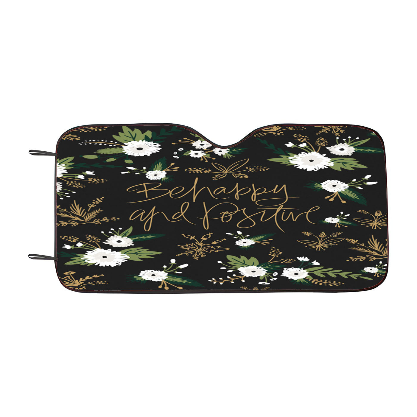 Be Happy And Positive Pattern Car Windshield Sunshade