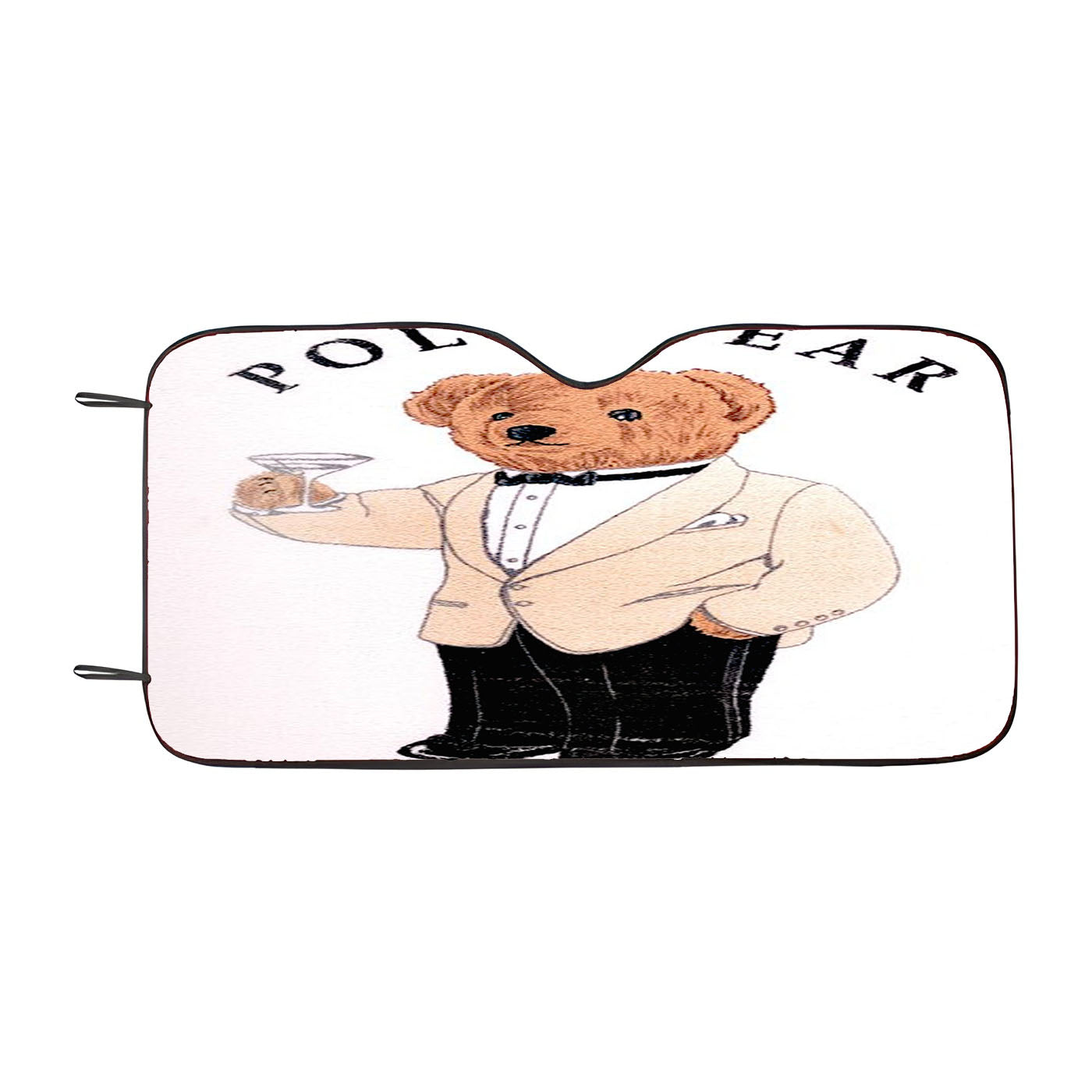 Bear Teddy Bear Polo Car Windshield Sunshade