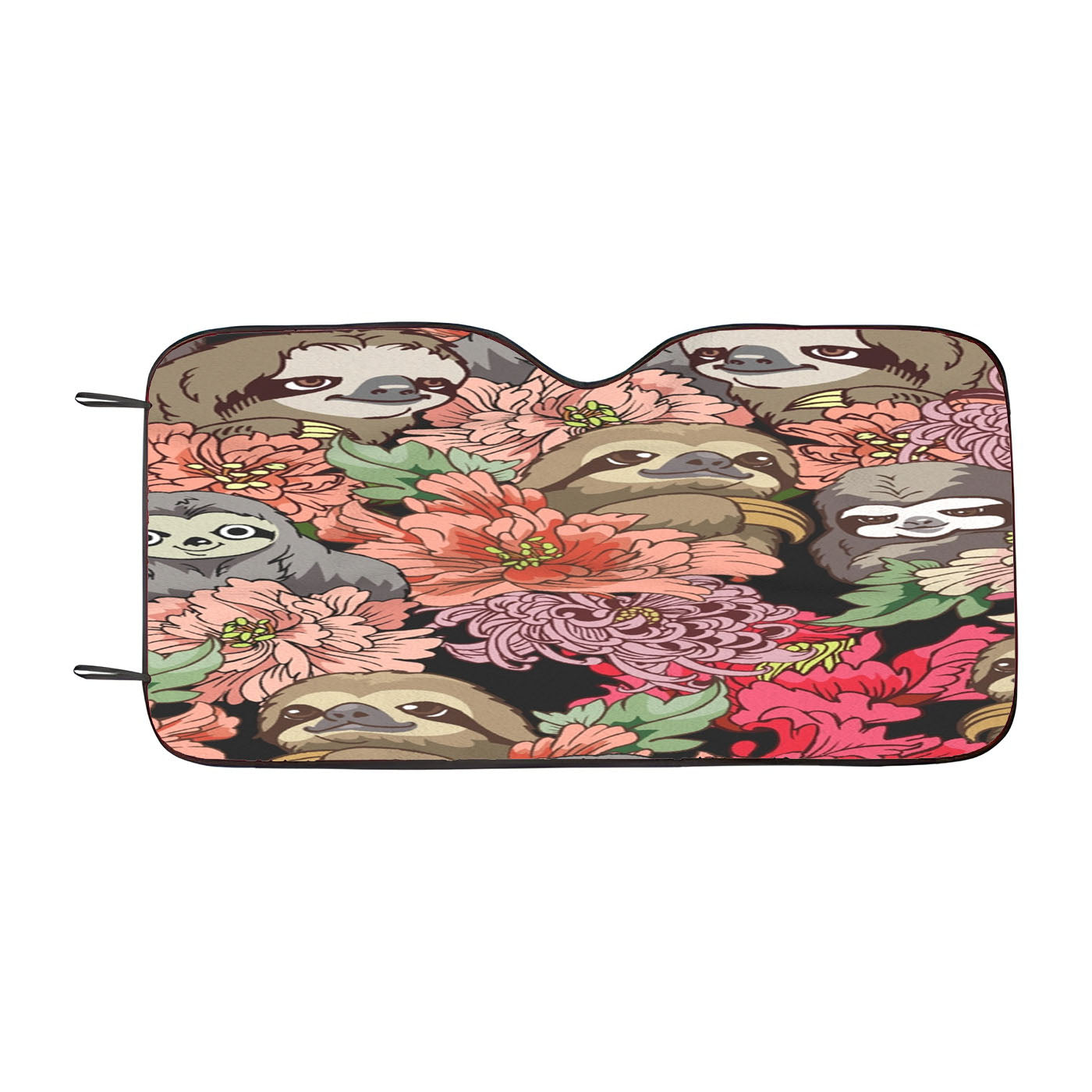 Because Sloths Pattern Art Car Windshield Sunshade