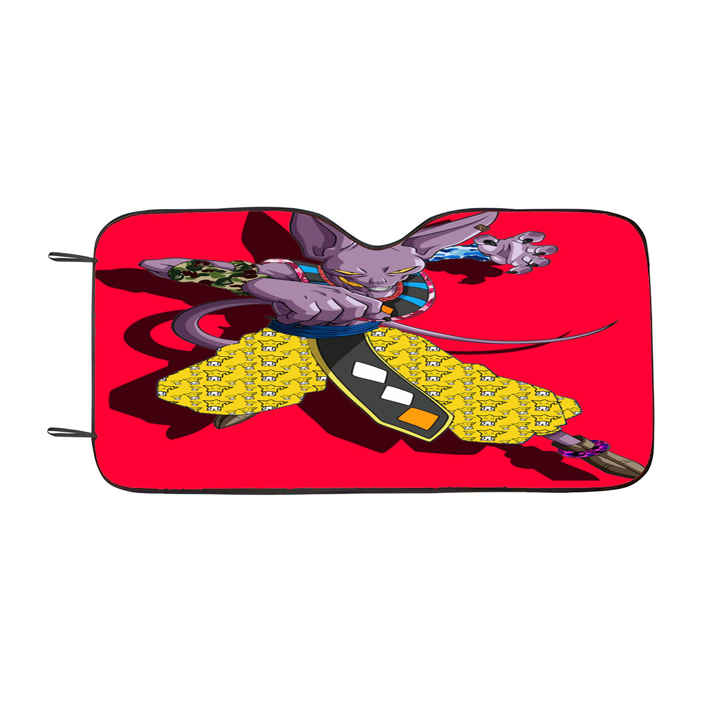 Beerus X Pattern Bape Custome Car Windshield Sunshade
