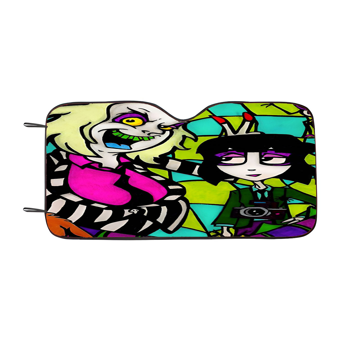 Beetlejuice Tim Burton Cartoon Glass Car Windshield Sunshade