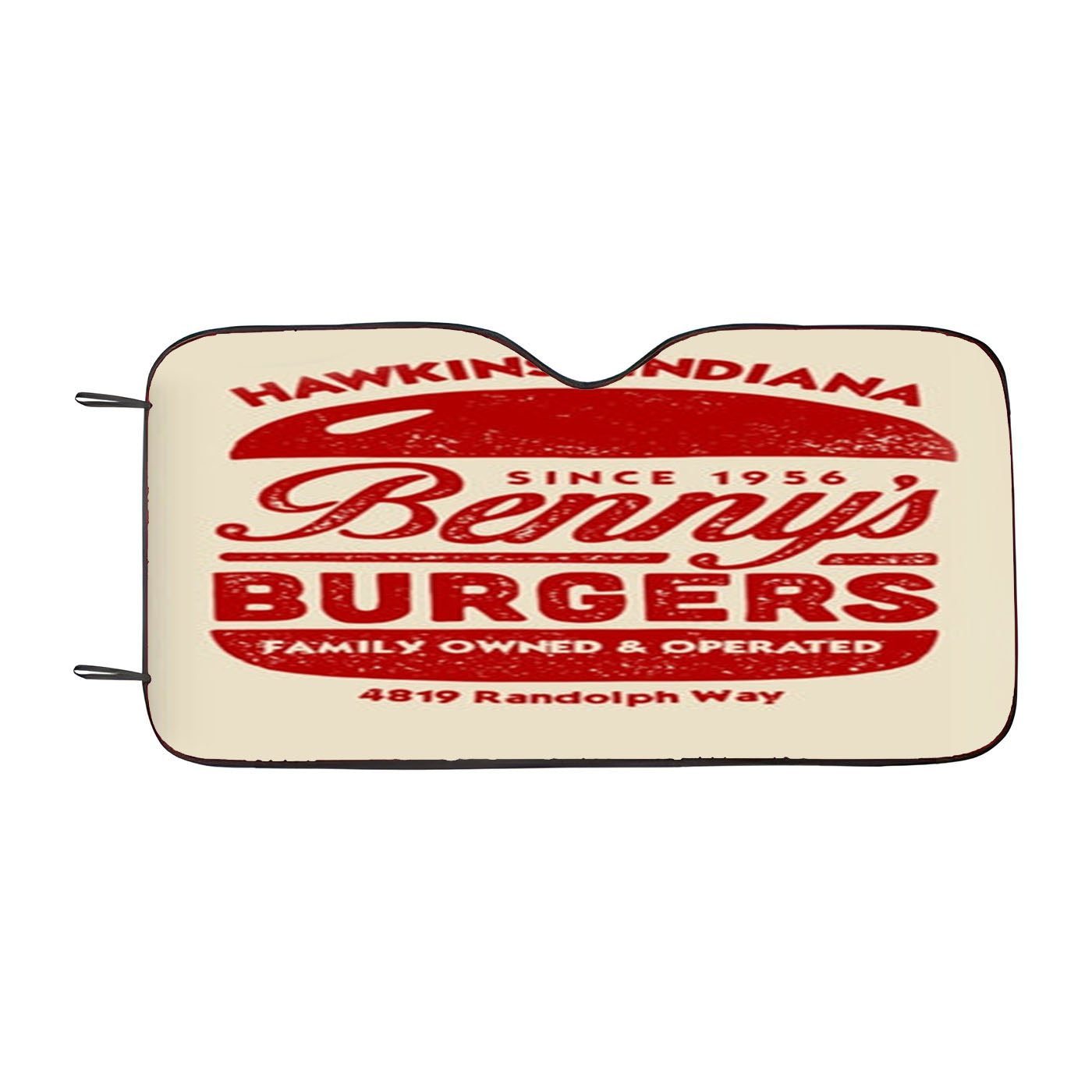 Benny%27S Burgers Car Windshield Sunshade