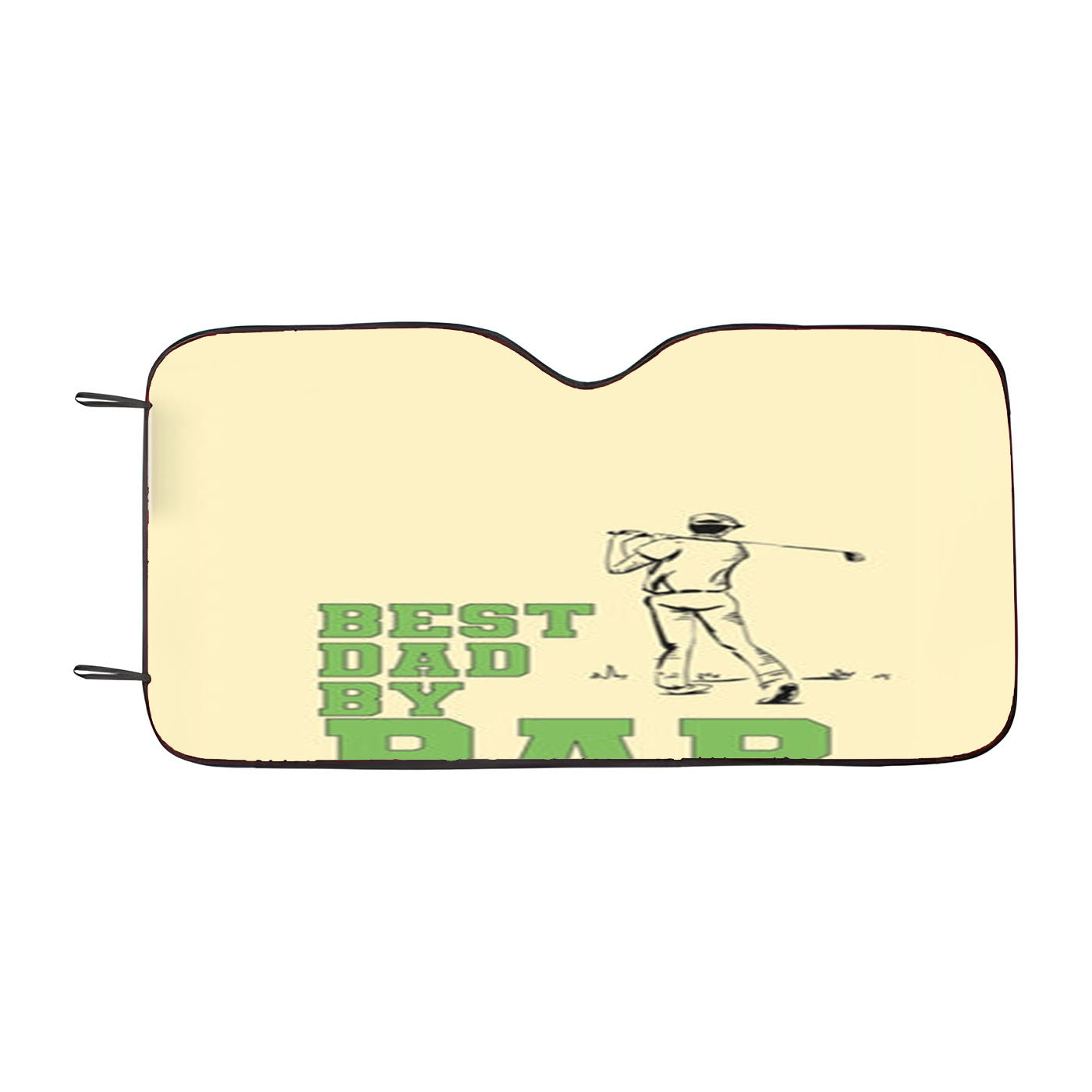 Best Dad By Par - Fathers Day Car Windshield Sunshade