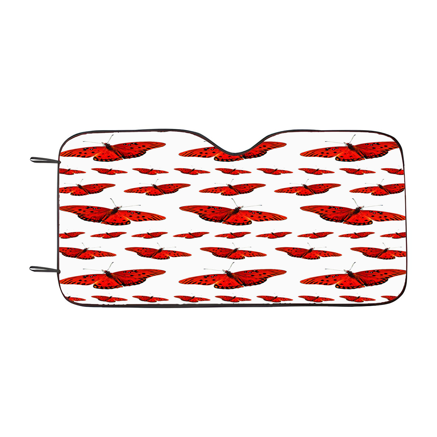 Best Red Butterfly Pattern Car Windshield Sunshade