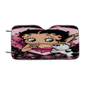 Betty Boop Cut Love Car Windshield Sunshade
