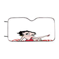 Betty Boop Sexy Red Dress Car Windshield Sunshade