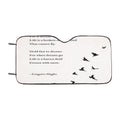Bird Poem Car Windshield Sunshade
