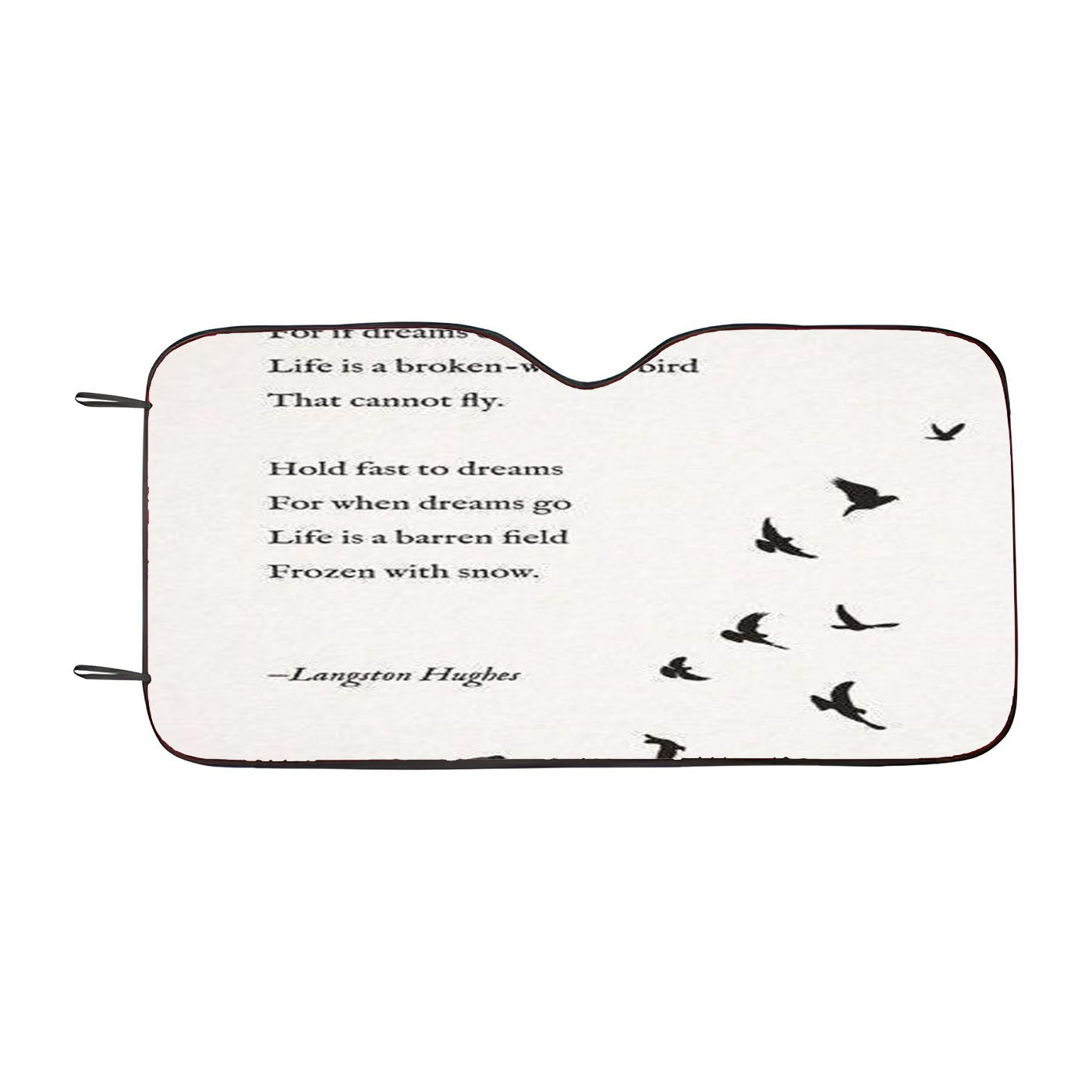 Bird Poem Car Windshield Sunshade