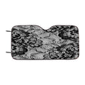 Black %26 White Floral Lace Car Windshield Sunshade