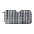 Black And White Fabric Car Windshield Sunshade