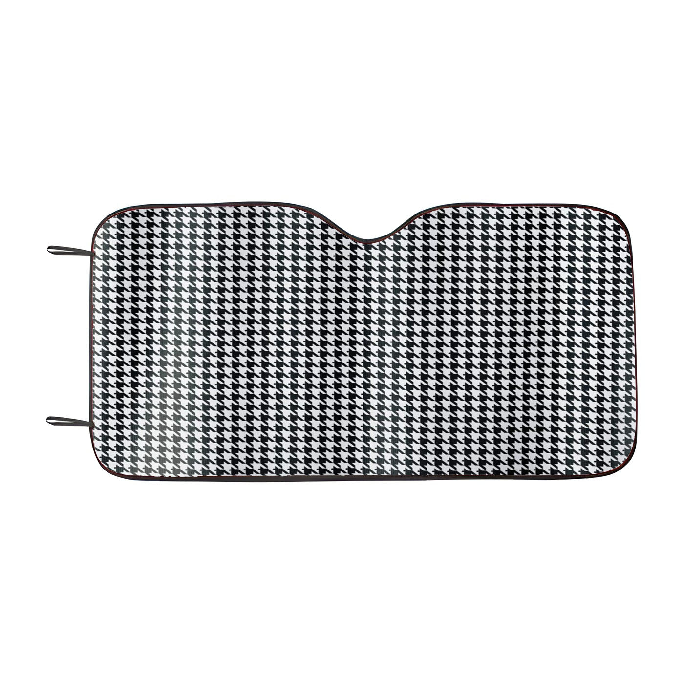 Black And White Fabric Car Windshield Sunshade