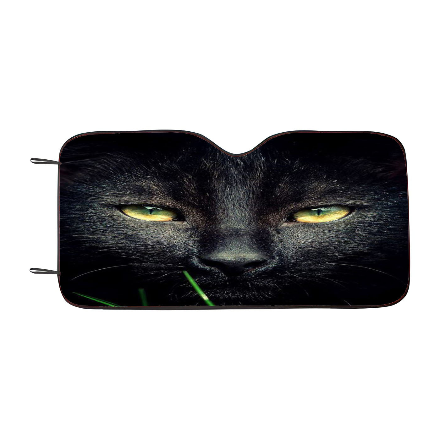 Black Cat Face Car Windshield Sunshade