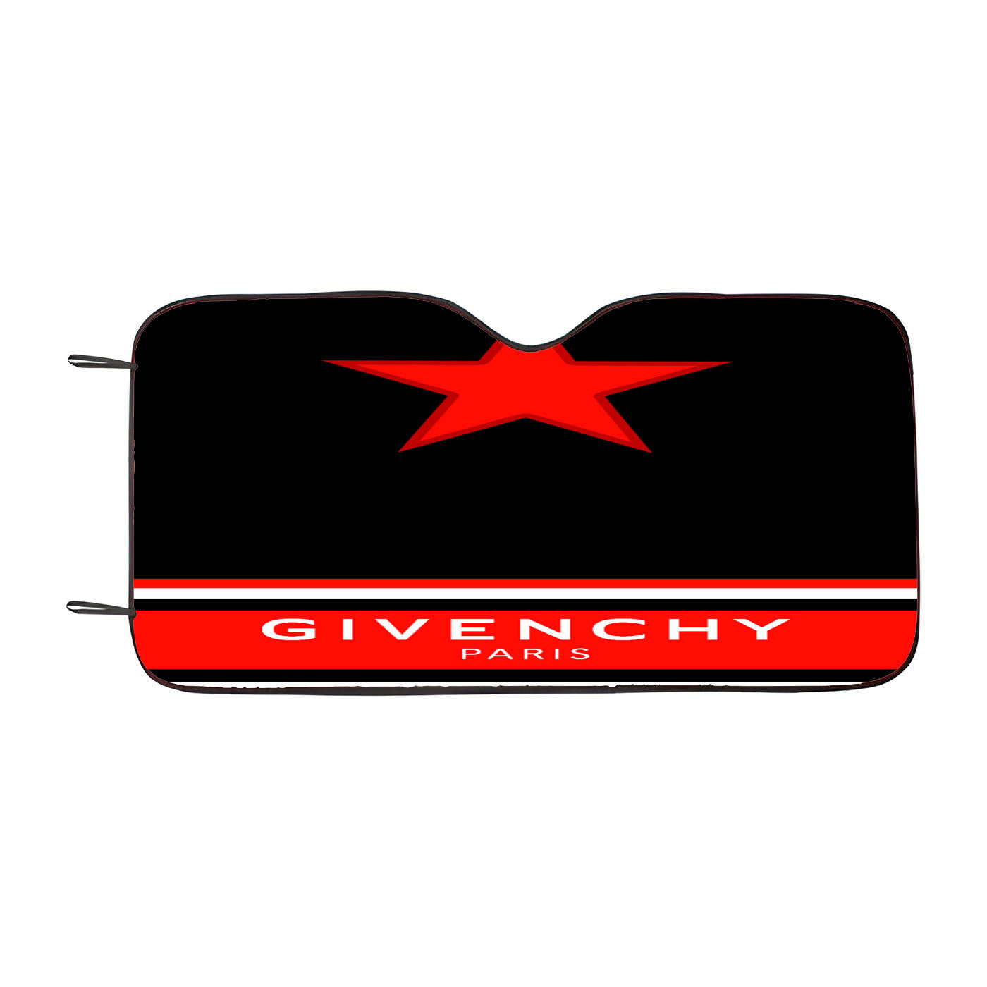 Black Givenchy Paris Car Windshield Sunshade
