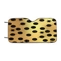 Black Gold Planet Pattern Doodle Car Windshield Sunshade