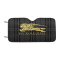 Black Golden Burberry Car Windshield Sunshade