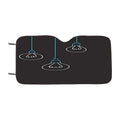 Black Light Bulbs Minimalistic Car Windshield Sunshade