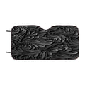 Black Metal Flowers Car Windshield Sunshade