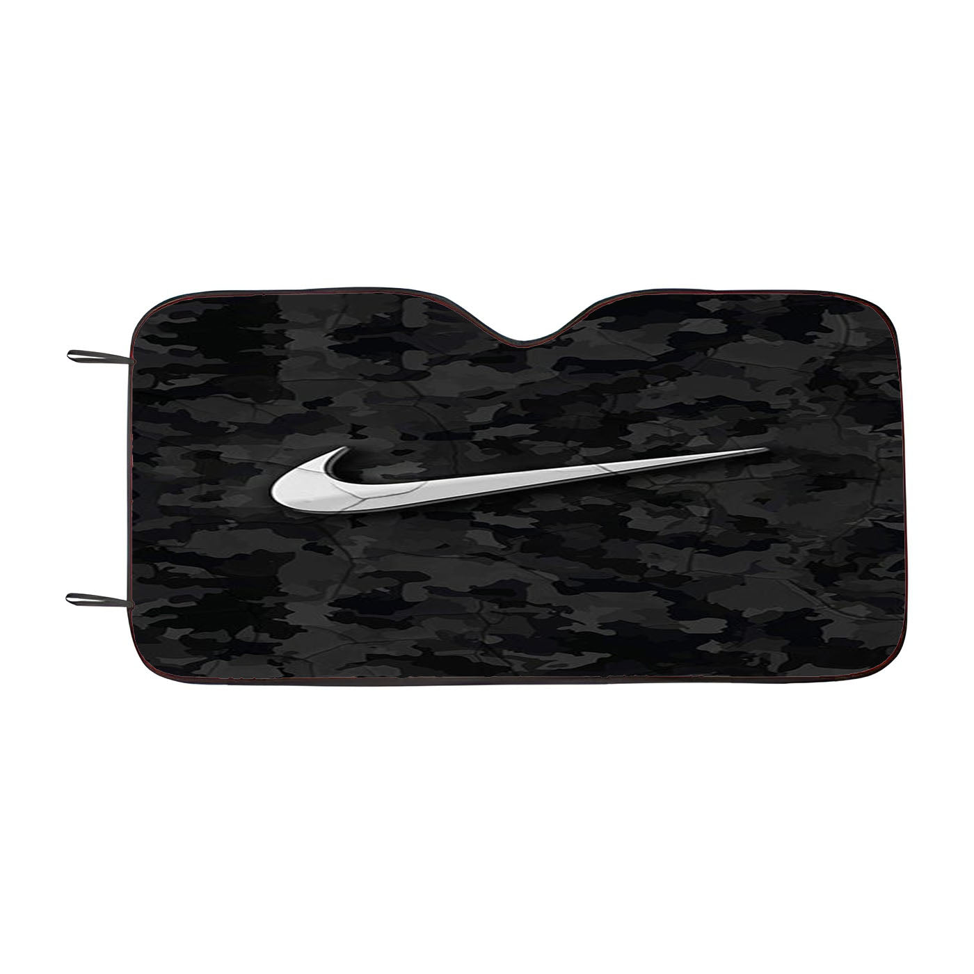 Black Nike Camo Car Windshield Sunshade