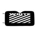 Black Off White Car Windshield Sunshade