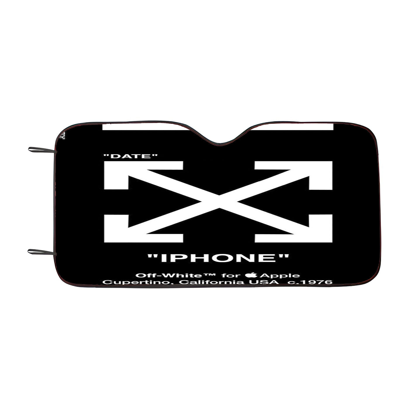 Black Off White Virgil Abloh Arrow Car Windshield Sunshade