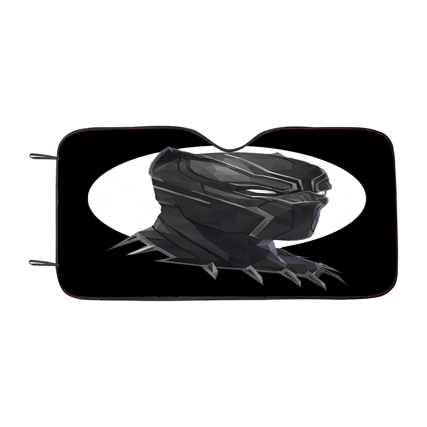 Black Panther Circle Background Car Windshield Sunshade