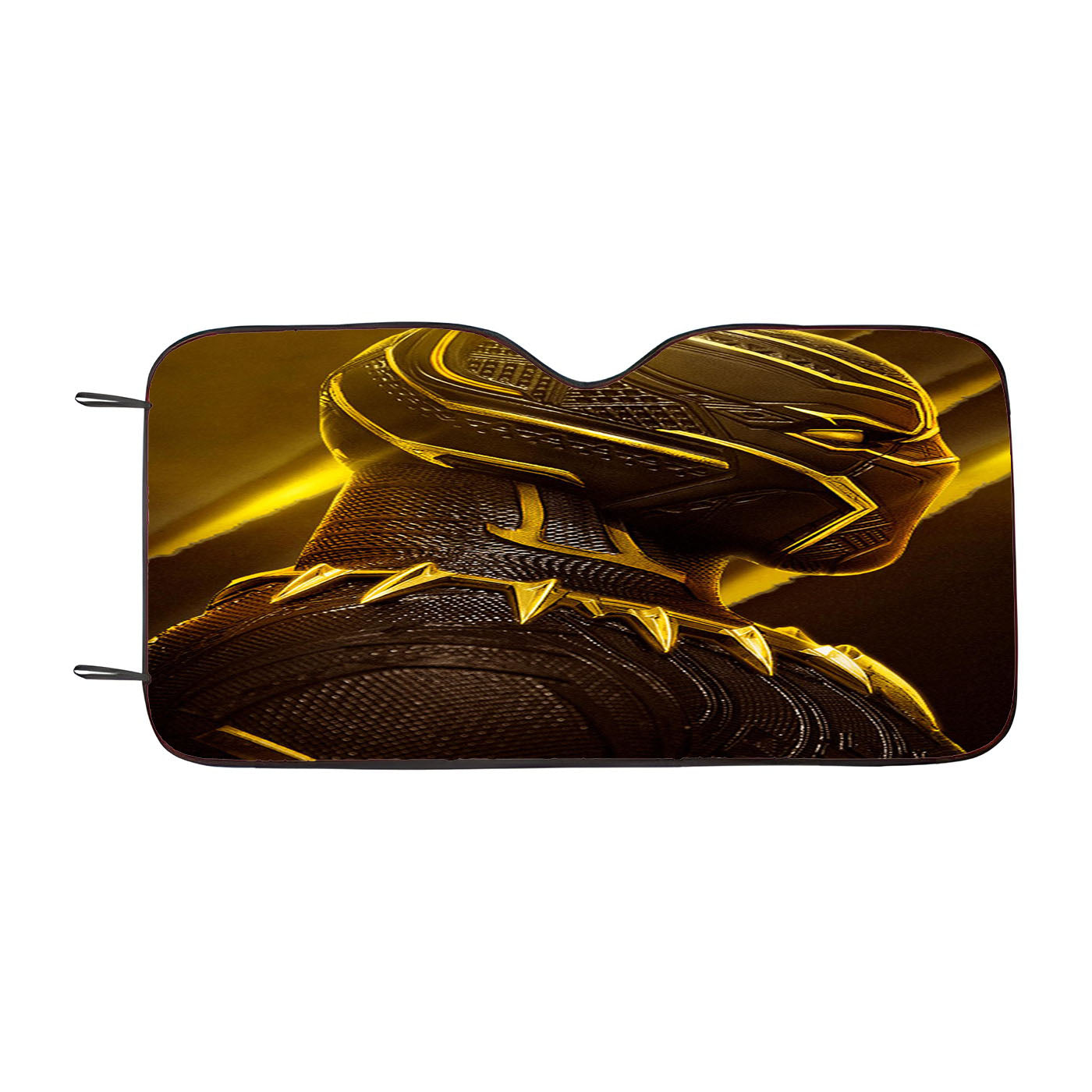 Black Panther Gold Car Windshield Sunshade