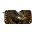 Black Panther Gold Mask Car Windshield Sunshade
