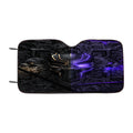 Black Panther Gold Purple Mask Car Windshield Sunshade
