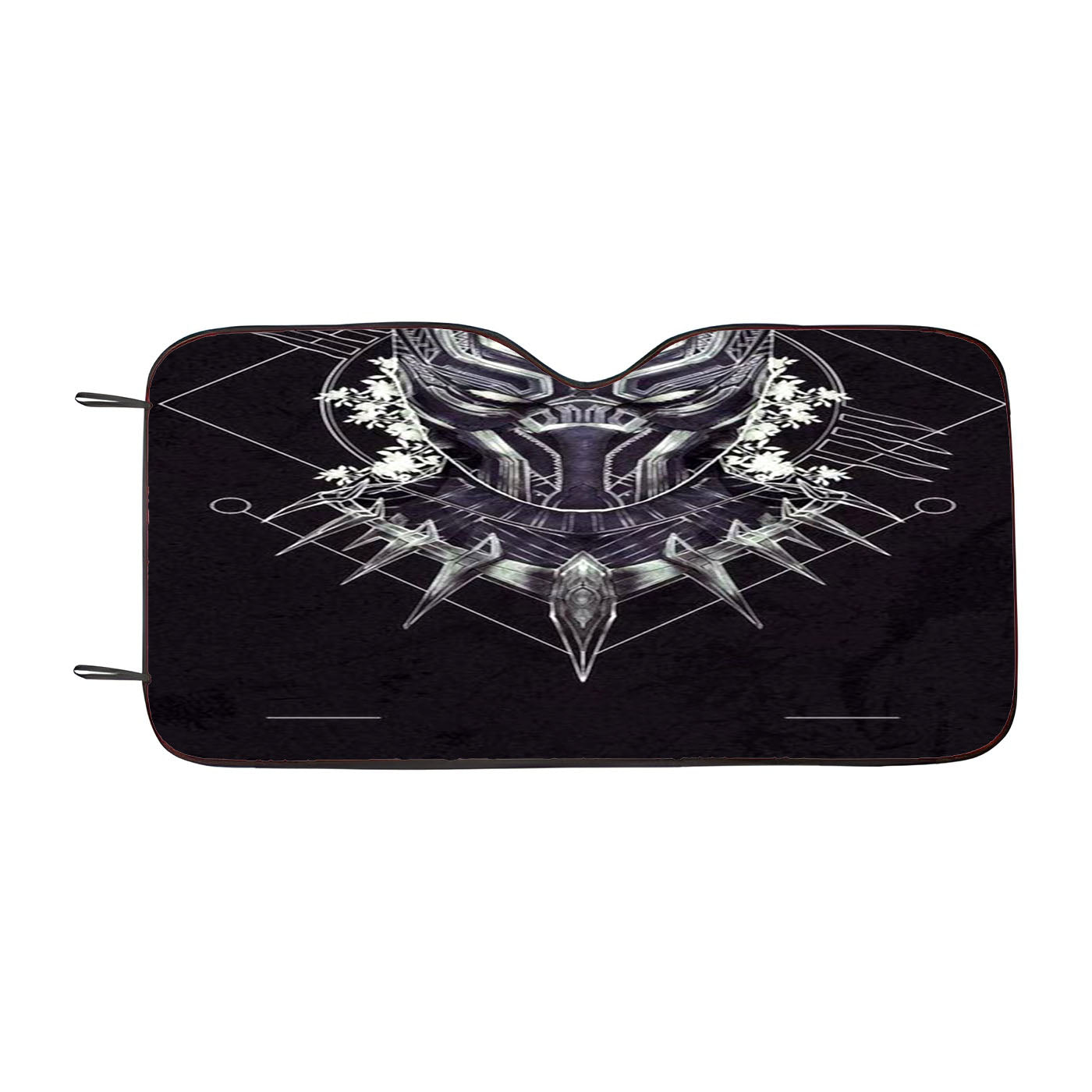 Black Panther Head Art Car Windshield Sunshade