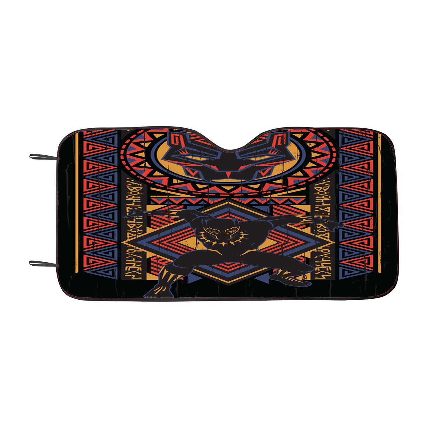 Black Panther Heroes Background Car Windshield Sunshade
